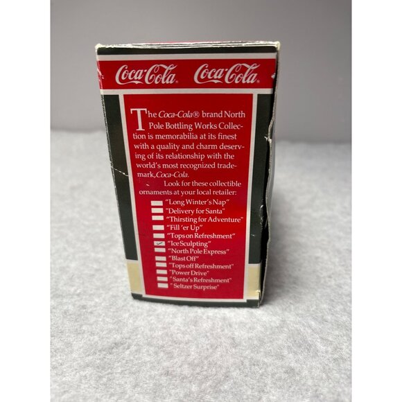 Coca-Cola Bottling Works Collection Ornament 1994 Elves Climbing Green Coke Bott - Picture 8 of 11
